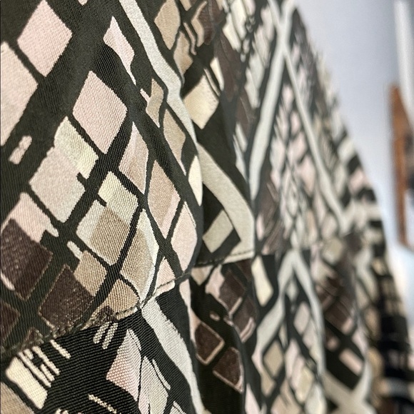 Vintage Gabicci Geometric Print Short Sleeve Button-Up Shirt – Size M - Picture 9 of 12